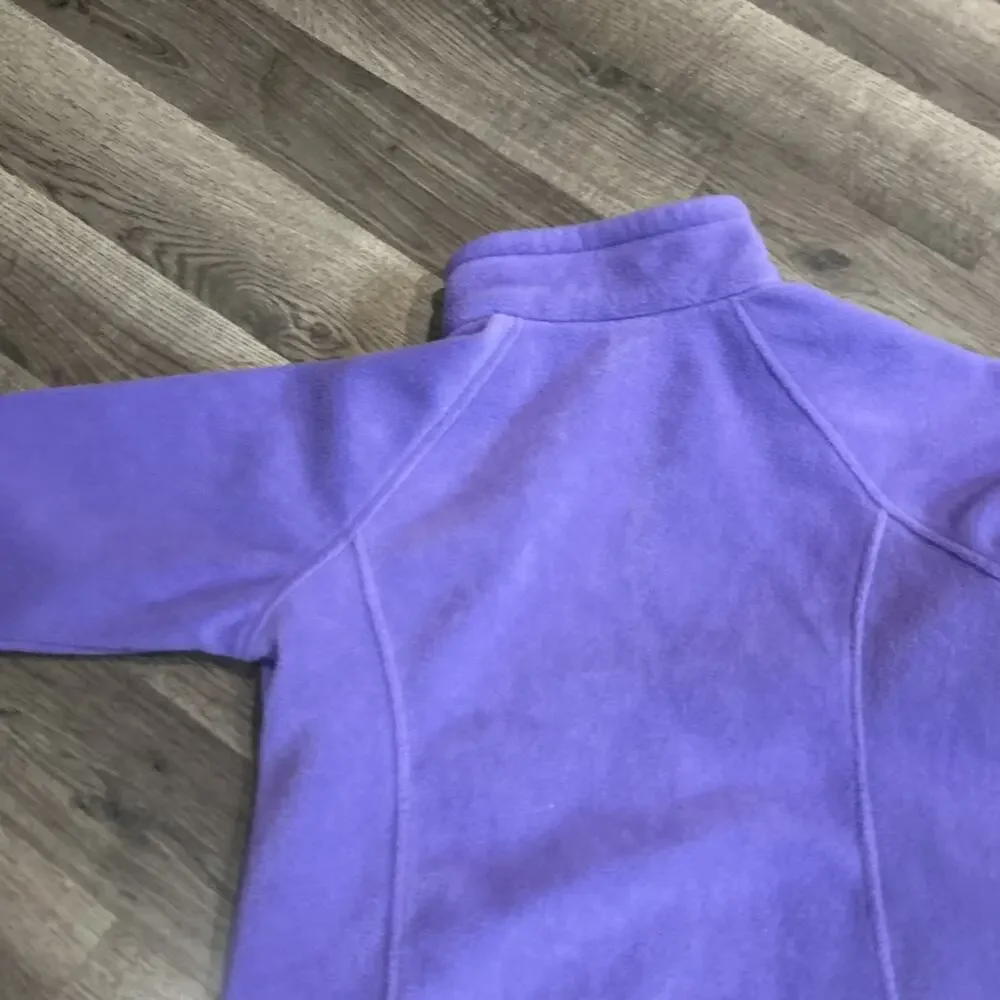 Size 14/16 Girls Purple Columbia Fleece 100%polyester Zip Up Jacket